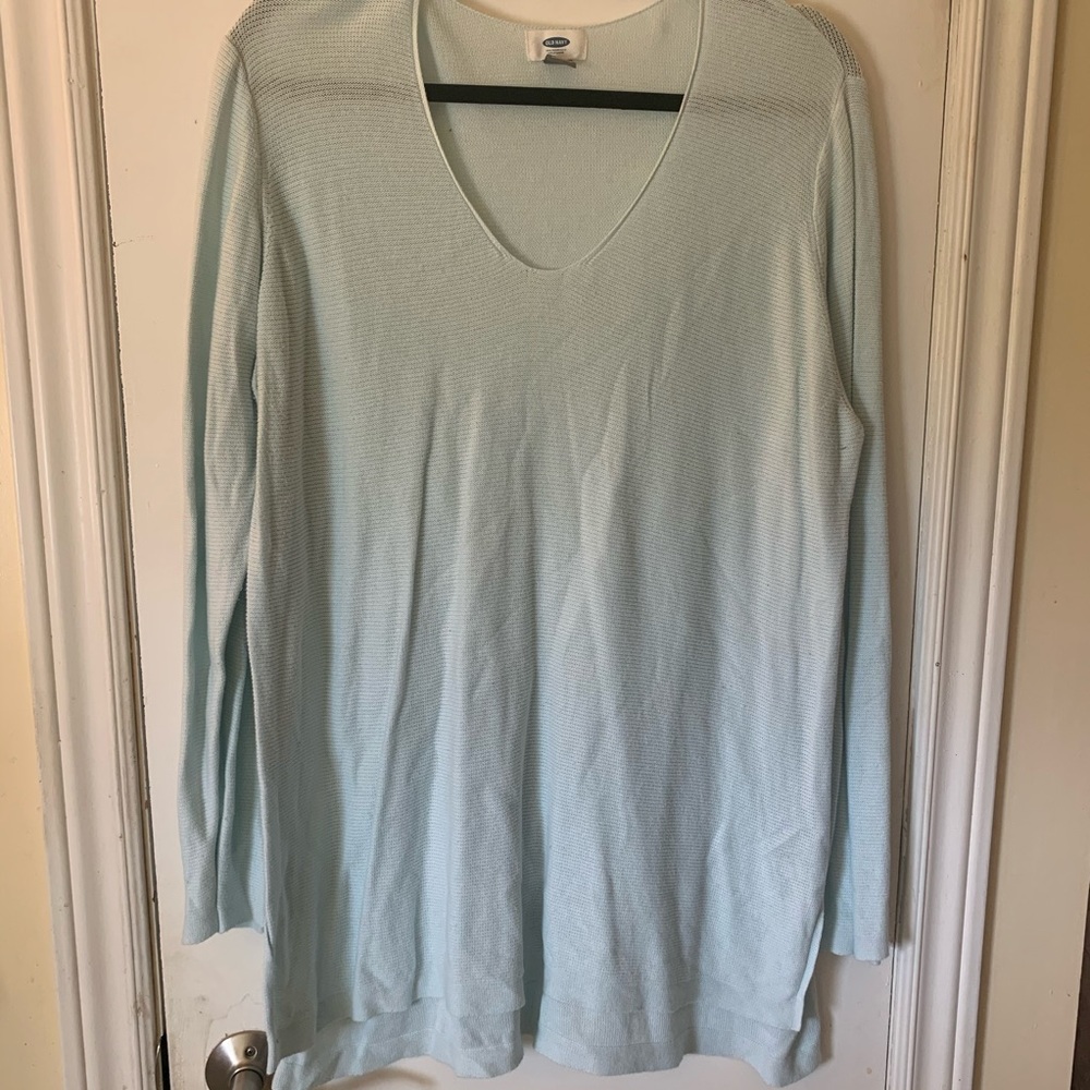 Light blue tunic sweater from Old Navy